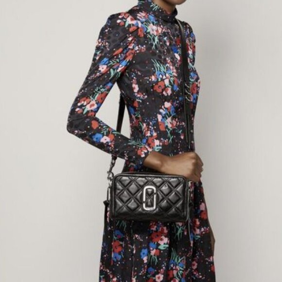 Marc Jacobs Softshot 21 Quilted Crossbody Bag Black NWT - Picture 6 of 7